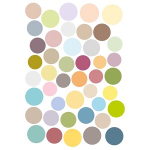 Komar Wandsticker Dots 70 cm x 50 cm