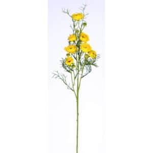 Kunstblume Ranunkel Gelb 74 cm