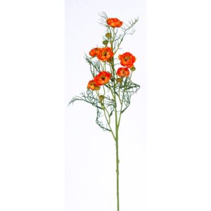 Kunstblume Ranunkel Orange 74 cm