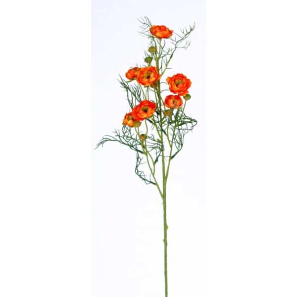 Kunstblume Ranunkel Orange 74 cm