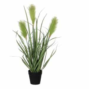 Kunstpflanze Ried Gras Grün Topf-Ø 10 cm H 53 cm