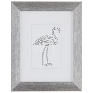 Kunststoffrahmen 18 cm x 24 cm Silber Metallic Look