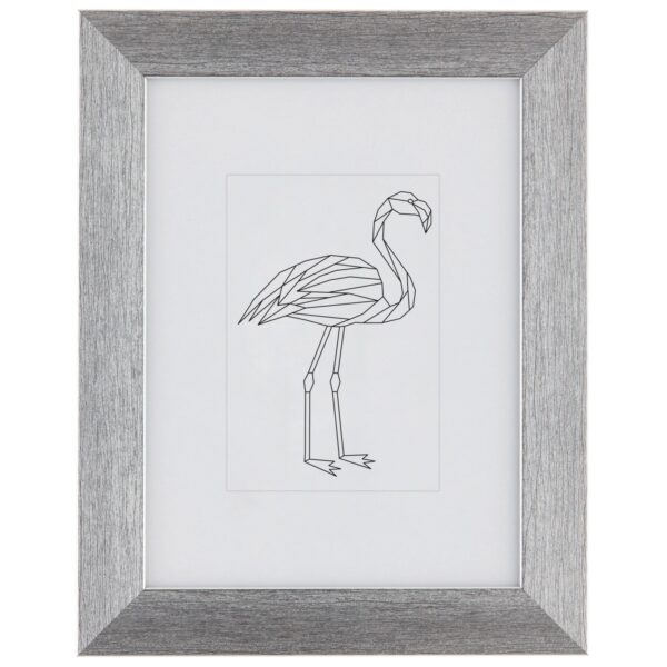 Kunststoffrahmen 18 cm x 24 cm Silber Metallic Look