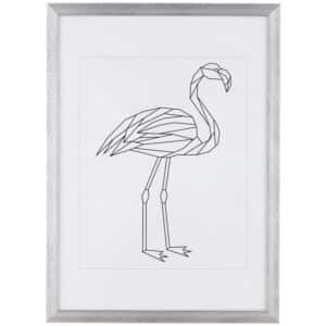 Kunststoffrahmen 50 cm x 70 cm Silber Metallic Look
