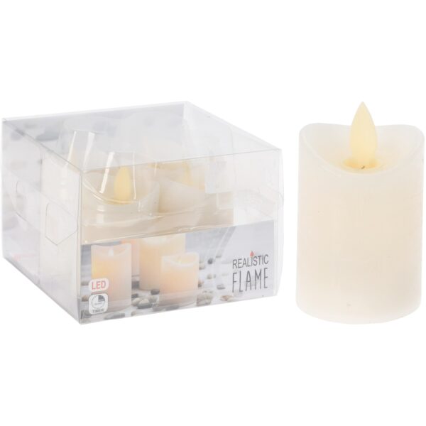 LED Kerzen 7 cm Elfenbein 4er-Set