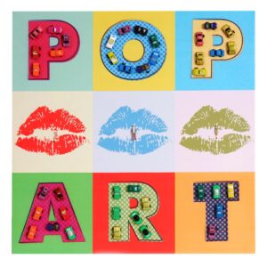 MCW Leinwandbild Pop Art mit Autos