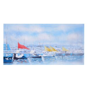 MCW Ölgemälde Boote Handgemalt