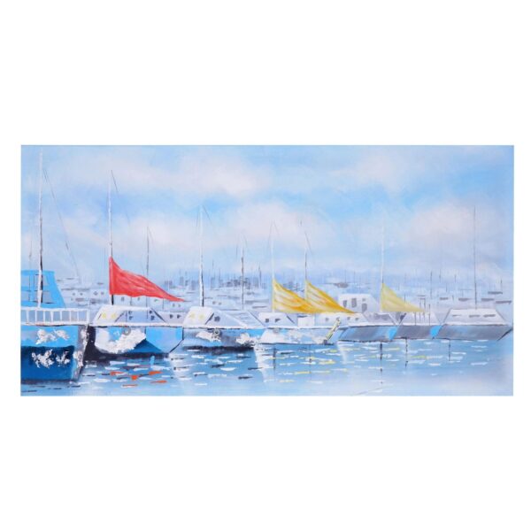 MCW Ölgemälde Boote Handgemalt