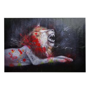 MCW Ölgemälde Löwe H25 100x150cm