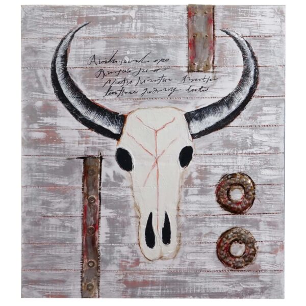 MCW Ölgemälde Stier Handgemalt 100x90cm