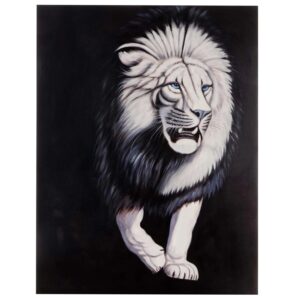 MCW Ölgemälde Weißer Löwe Handgemalt