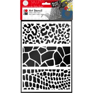 Marabu Art Stencil Schablone Animal Print Combination DIN A4