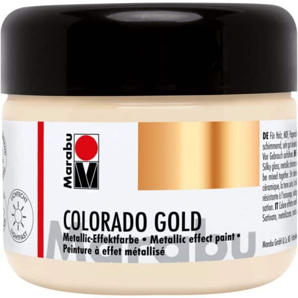 Marabu Colorado Gold Effektfarbe Weißgold 225 ml