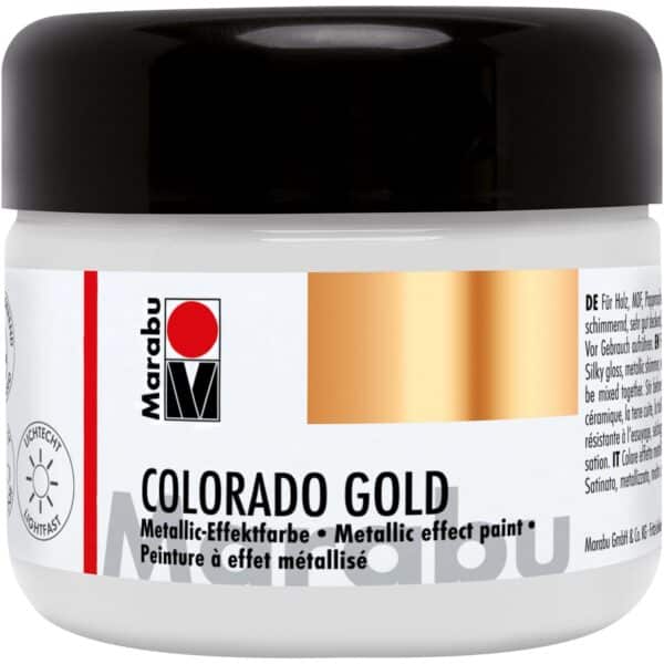 Marabu Metallic-Effektfarbe Colorado Gold 225 ml Metallic-Silber