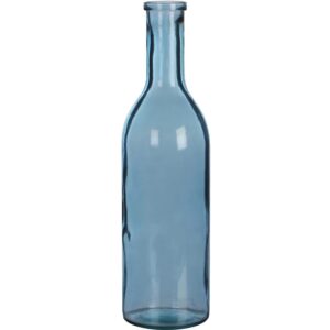 Mica Decorations Glasflasche Rioja 50 cm x Ø 15 cm Hellblau