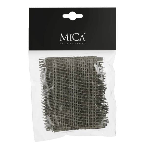 Mica Decorations Jute 100 cm x 4 cm Grau