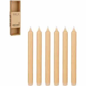 Mica Decorations Spitzkerzen Stearin Creme 24 Ø 2