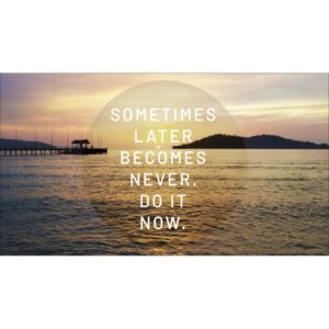 Pro Art Dekopanel Slogan In The Sunset III 30 cm x 15 cm
