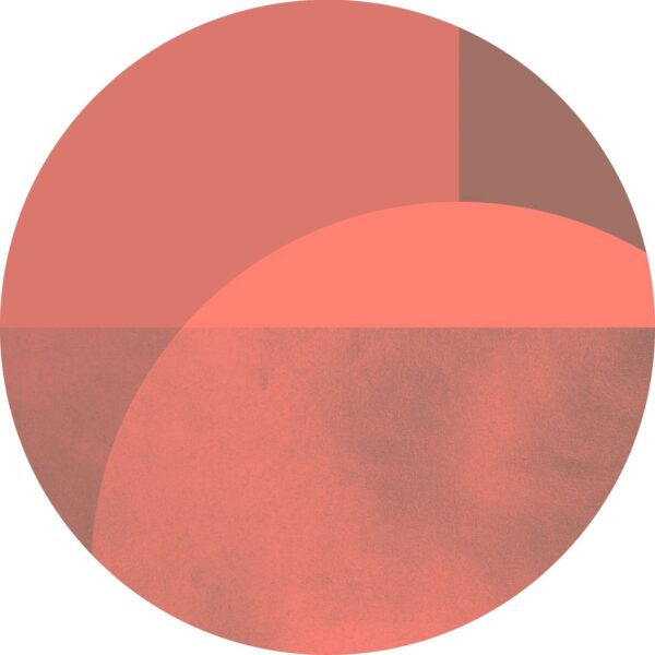 Sanders & Sanders Selbstklebende Runde Tapete Grafik Rot Ø 125 cm 611723