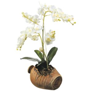Sanders & Sanders Wandtattoo Blumen Braun Grün und Weiß 42