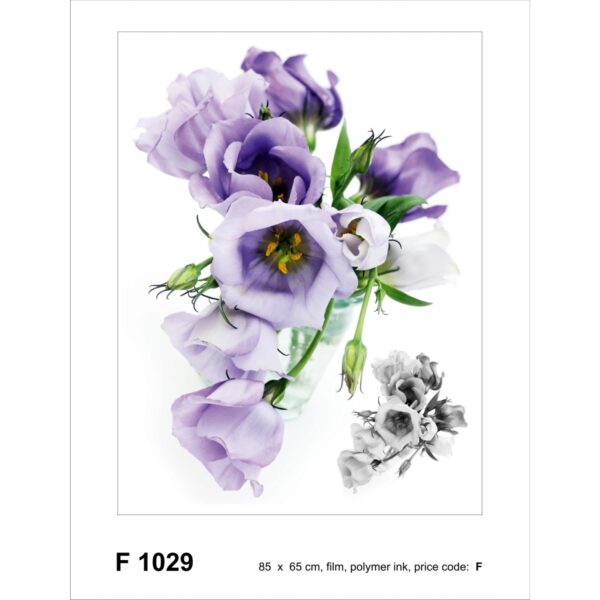 Sanders & Sanders Wandtattoo Blumen Lila 65 x 85 cm 600265