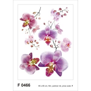 Sanders & Sanders Wandtattoo Blumen Rosa und Lila 65 x 85 cm 600261
