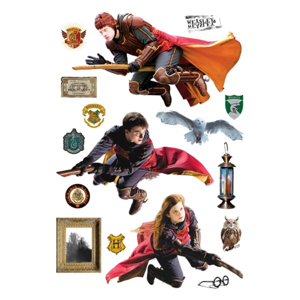 Sanders & Sanders Wandtattoo Harry Potter Grau und Rot 65 x 42.5 cm 601347