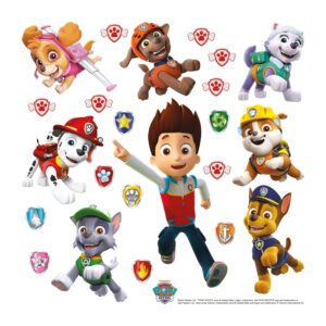 Sanders & Sanders Wandtattoo Paw Patrol Gelb Blau und Rot 30 x 30 cm 600241