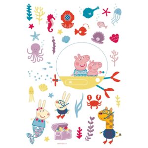Sanders & Sanders Wandtattoo Peppa Wutz Multicolor 65 x 42.5 cm 601349