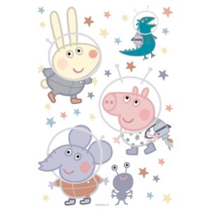 Sanders & Sanders Wandtattoo Peppa Wutz Multicolor 65 x 42.5 cm 601350