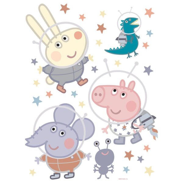 Sanders & Sanders Wandtattoo Peppa Wutz Multicolor 85 x 65 cm 601361
