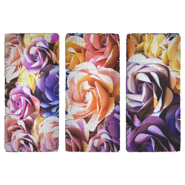 Sanders & Sanders Wandtattoo Rosen Lila Gelb und Orange 42