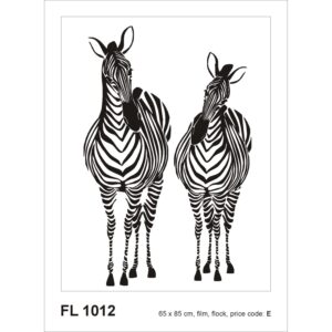 Sanders & Sanders Wandtattoo Zebras Schwarz-Weiß 65 x 85 cm 600295