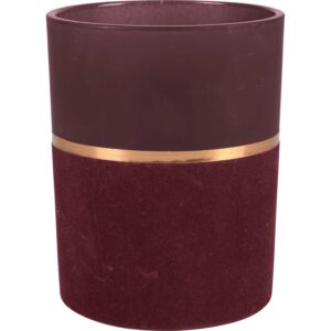 Teelichthalter Blush Bordeaux Glas 12