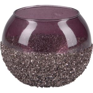 Teelichthalter Blush Bordeaux Glas 7