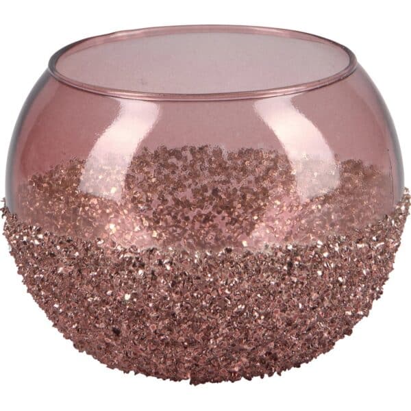 Teelichthalter Blush Bordeaux Glas 7