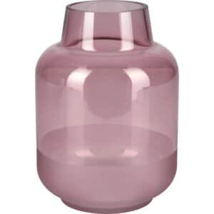 Vase Blush Bordeaux Glas 21 cm x Ø 15 cm Burgunderrot