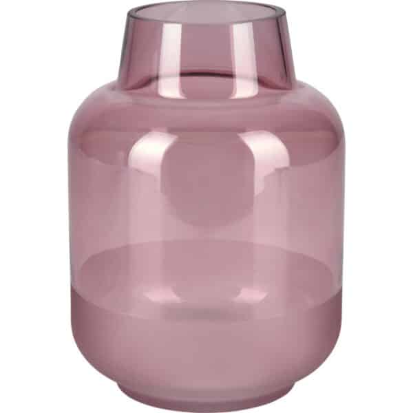 Vase Blush Bordeaux Glas 21 cm x Ø 15 cm Burgunderrot