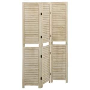 VidaXL 3-tlg. Raumteiler 105x165 cm Massivholz Paulownia