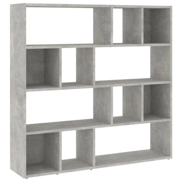 VidaXL Bücherregal/Raumteiler Betongrau 105x24x102 cm