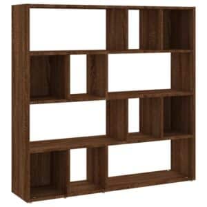VidaXL Bücherregal/Raumteiler Braun Eichen-Optik 105x24x102 cm