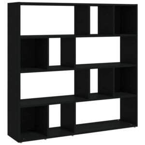 VidaXL Bücherregal/Raumteiler Schwarz 105x24x102 cm