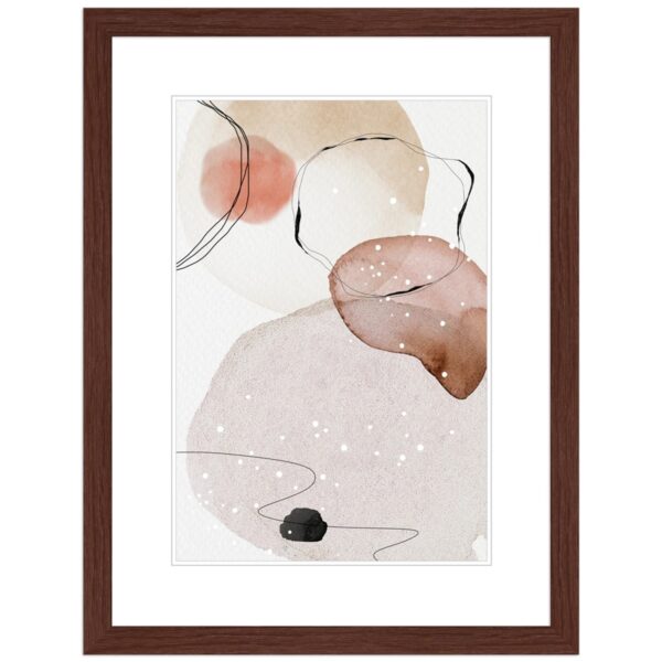 WANDStyle Bilderrahmen H300 aus Massivholz in Braun 18 x 24 cm im Stil Modern