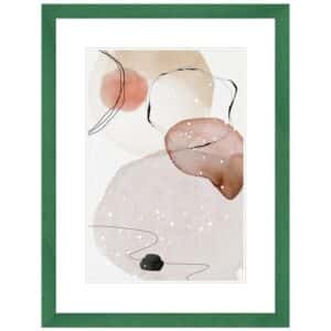 WANDStyle Bilderrahmen H300 aus Massivholz in Grün 18 x 24 cm im Stil Modern