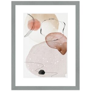 WANDStyle Bilderrahmen H300 aus Massivholz in Hellgrau 13 x 18 cm im Stil Modern