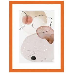WANDStyle Bilderrahmen H300 aus Massivholz in Orange 10 x 10 cm im Stil Modern