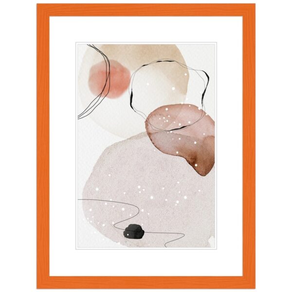 WANDStyle Bilderrahmen H300 aus Massivholz in Orange 15 x 15 cm im Stil Modern