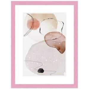 WANDStyle Bilderrahmen H300 aus Massivholz in Rosa 10 x 10 cm im Stil Modern