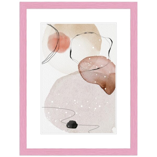 WANDStyle Bilderrahmen H300 aus Massivholz in Rosa 24 x 30 cm im Stil Modern