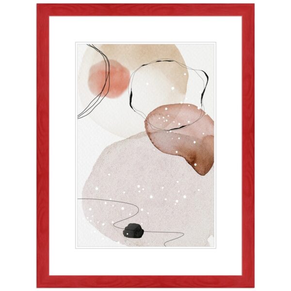 WANDStyle Bilderrahmen H300 aus Massivholz in Rot 10 x 10 cm im Stil Modern